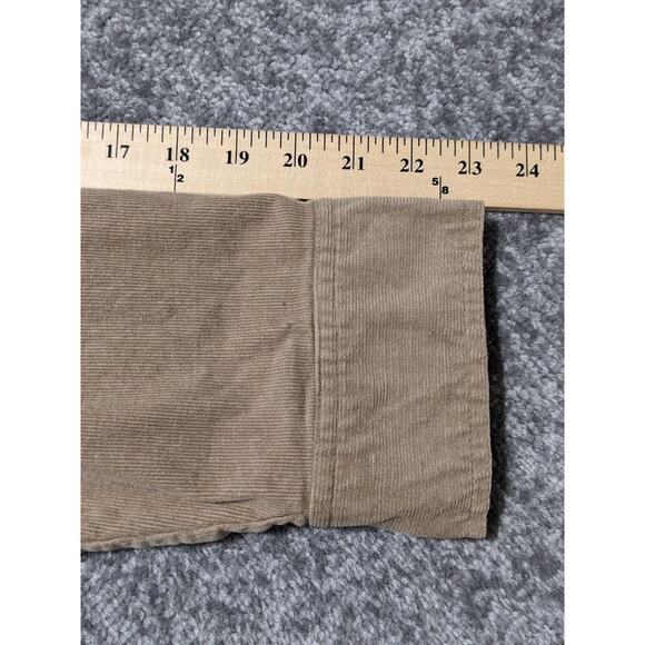 CJ Banks Fine Corduroy Button Front Jacket Women 2X Brown Pockets Long Sleeves - Picture 15 of 15